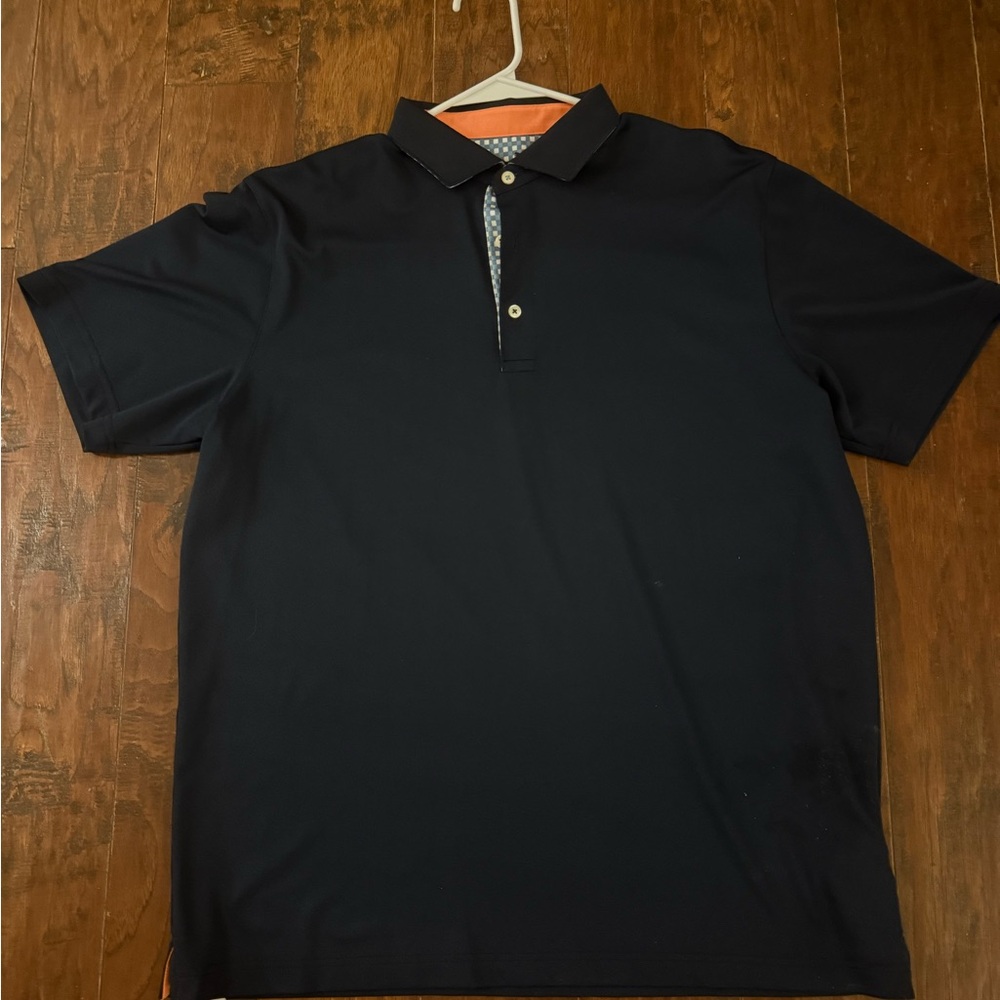 PUMA Men's Navy Polo Shirt with Contrast Trim